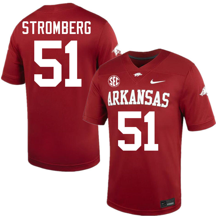 Ricky Stromberg Arkansas Jersey,Arkansas Razorbacks #51 Ricky Stromberg Jersey Youth-Cardinal